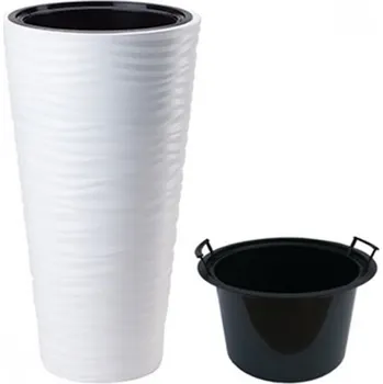 Květináč Květináč SAHARA SLIM BÍlÁ 30 x 56 cm