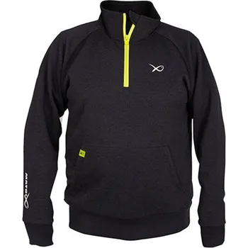 Pánská mikina Matrix mikina Minimal Black Marl 1/4 ZIP Sweater vel.XXL