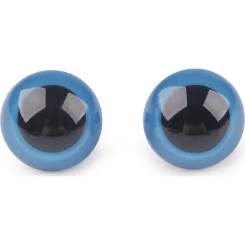 Oči s pojistkou Ø18 mm, barva 2 modrá
