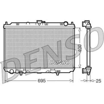 Chladič motoru Chladič, chlazení motoru DENSO DRM46016