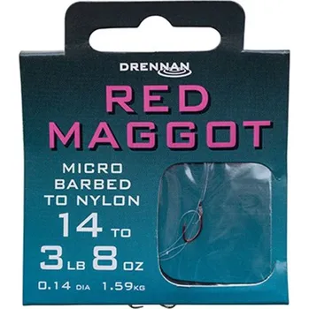 Rybářský háček Drennan návazce Red Maggot vel. 18 / 3lb