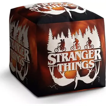 Taburet Taburet Kostka Stranger Things Glow: 40x40x40 cm - Sablio