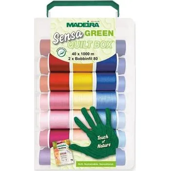 Nit Vyšívací a quiltovací nitě Madeira Quilt box Sensa Green 40 (40x1000m)