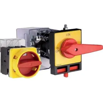 vypínač Hlavní/nouzový odpínač SALZER H226-41300-033N4 32A 0-1 3p do panelu červená