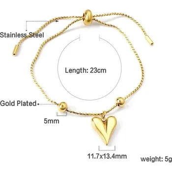 Náramek Elegantní dámský náramek z chirurgické oceli - 558G