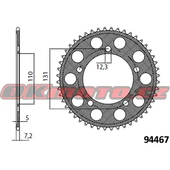 Řetězová sada pro motocykl SUNSTAR (Japonsko) Kalená rozeta SUNSTAR - BMW S1000 RR, 1000ccm - 12-18