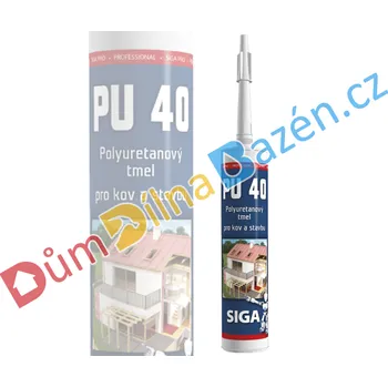 Tmel Siga PRO PU 40 šedý 310ml