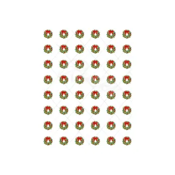 Jedlá dekorace na dort VĚNEC s72