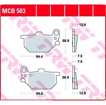 Brzda pro motocykl Přední brzdové destičky TRW / Lucas Yamaha XS 400 SE 1980 - 1983