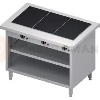Výdejník vody Ohřívací stůl, keramická ohřívací deska, vrchní deska ze žuly, 1132x735x880 mm | STALGAST, ST 233