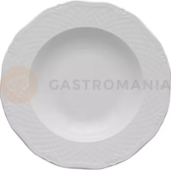 Talíř Hluboký talíř z bílého porcelánu o průměru 22,5 cm | LUBIANA, Afrodyta