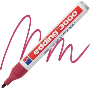 Permanentní popisovač EDDING 3000, karmínový