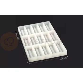 Kuchyňská sůl Silikonová forma na čokoládové tyčinky - 175x285 mm, 15 ks x 90x30x19 mm - DS01 | PAVONI, Delicious snack