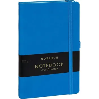 Zápisník Notique Notes tečkovaný, modrý, 13 × 21 cm
