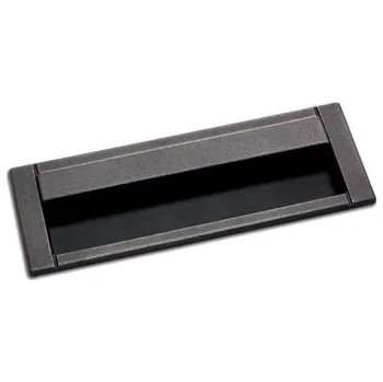 Nábytkové kování Moderní plastová mušle SIRO stříbro antik