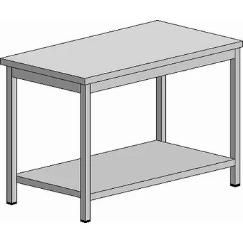 Dílenský stůl Pracovní nerez stůl s policí 1000x700x900