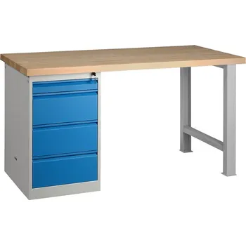 Dílenský stůl DÍLENSKÝ STŮL PROFI 2000 mm + zásuvkový kontejner IG312