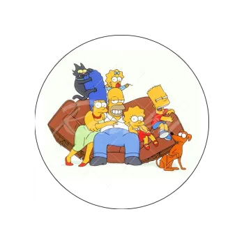 Jedlá dekorace na dort SIMPSONOVI na gauči, VARIANTA Jedlý papír 148