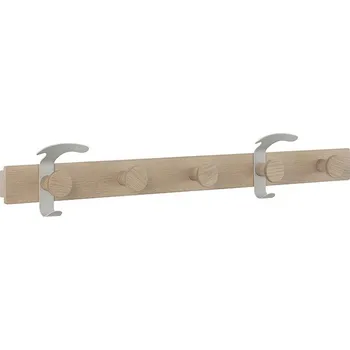 Věšák Nástěnný věšák Muuto Avail Coat Rack dub / šedý