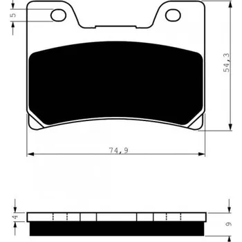 Auto-moto Přední brzdové destičky Goldfren Yamaha FZR 600 1990-1991 směs S3