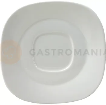 Porcelánový hranatý podšálek 14 x 14 cm | AMBITION, Kubiko/Fala