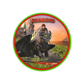 Jedlá dekorace na dort DRAČÍ kamarádi, VARIANTA Jedlý papír 1149