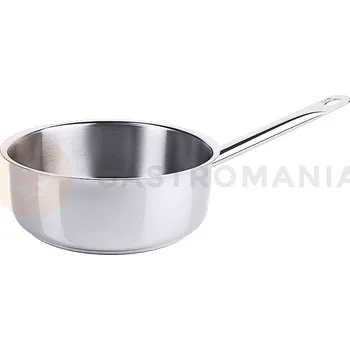 Servírovací stolek Rendlík z nerezové oceli bez poklice, s průměrem 180 mm 2,4 l | CONTACTO, Seria 2000