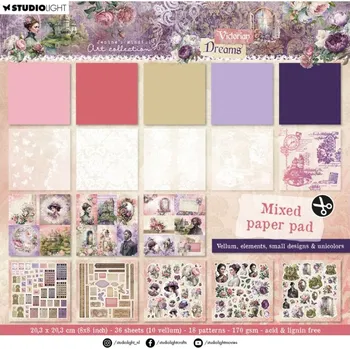 Studio Light Kreativní blok Studio Light "Victorian Dreams", 20,3x20,3 cm, 36 l.