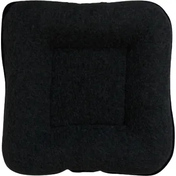 Pelíšek pro psa Pelíšek pro psy a kočky z ovčí vlny 45x45cm, Barevné varianty Černá, Velikosti 45x45 cm 200-100-00148