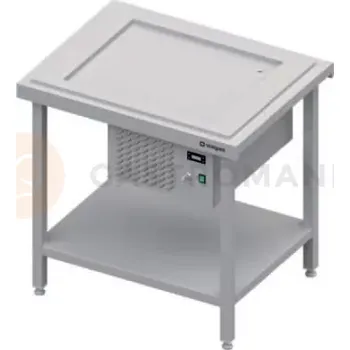 hrací stolek Centrální stůl s chladící deskou, 2xGN 1/1, vrchní deska z nerezové oceli | STALGAST, ST 110