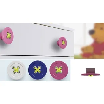 Nábytkové kování Plastová knopka SIRO 36TX01 bílá