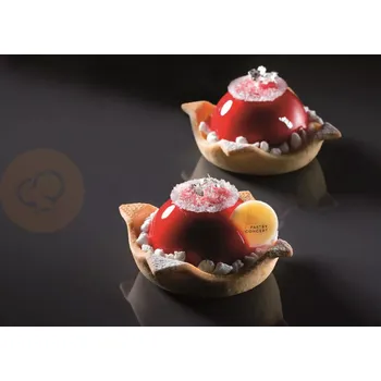 Kuchyňská sůl Mikroperforovaná forma na moučníky a dezerty - 300x400 mm, 12 ks x 55/65x20 mm, 57 ml - FF4308S | PAVONI, Formasil