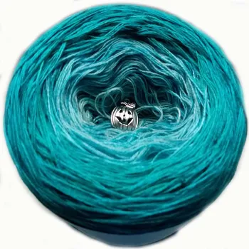 Příze Hedvábný brčálník 2-nitka 1200m s hedvábnou nitkou (Duhové klubko s hedvábím Hedvábný brčálník)