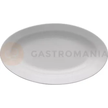 Oválný podnos z bílého porcelánu 21 x 13,5 cm | LUBIANA, Kaszub/Hel