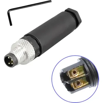 Příslušenstí k soustruhu W-Star M84PM - Konektor M8, 4 piny, Samec, šroubovací, přímý