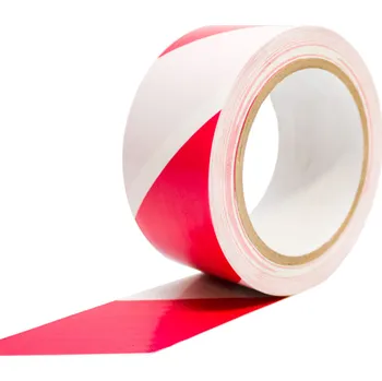 Výstražná páska Červenobílá vyznačovací páska 50 mm x 33 m - Červenobílá