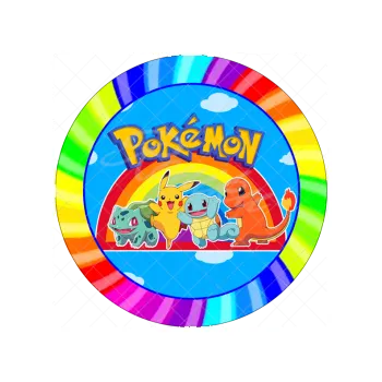 Jedlá dekorace na dort POKÉMON duha, VARIANTA Jedlý papír 809