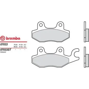 Motodíl Zadní brzdové destičky Brembo Kymco 150 GRAND DINK 2002 - směs XS