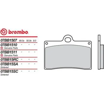 Motodíl Přední brzdové destičky Brembo Ducati 900 MONSTER 900 CROMO 1998 - 2001 směs 07