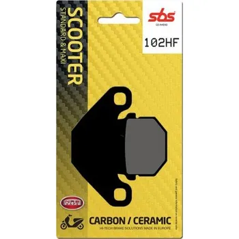 Brzda pro motocykl Přední brzdové destičky SBS Peugeot 50 Speedfight LC, (Hengtong cal.) 1996 - 2015 směs HF