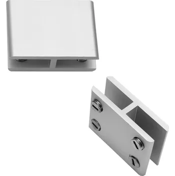 Nábytkové kování Onpira Hliníkový držák skla 8-12 mm tvar I Síla skla: 8 až 10 mm