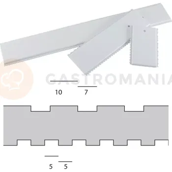 Výroba svíčky Dekorační stěrka - 17 cm -PDS3/4 | MARTELLATO, DECORATIVE COMBS