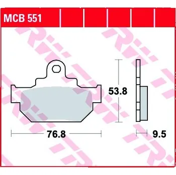 Brzda pro motocykl Přední brzdové destičky TRW / Lucas Suzuki DR 600 S, SU 1985 - 1989