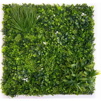 umělá květina IRIMON ZELENÁ STĚNA mix zelených rostlin 2, dílec 100 x 100 cm