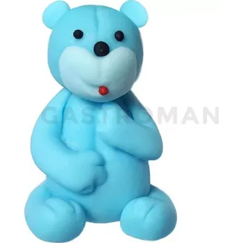 Výroba svíčky Medvídek, cukrová figurka 6 cm, modrý | MAGMART, ZW-M