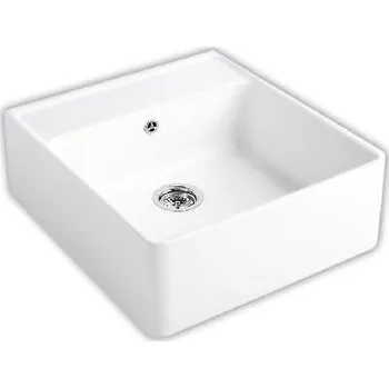 Keramický dřez Villeroy & Boch Dřezy - Keramický dřez 63x60 cm, CeramicPlus, Snow White 632061KG