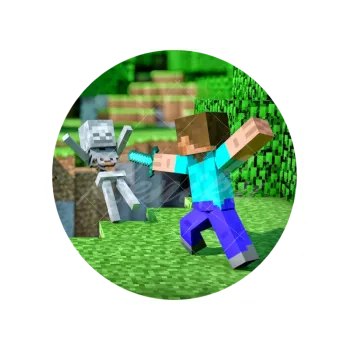 Jedlá dekorace na dort MINECRAFT útočí, VARIANTA Jedlý papír 288