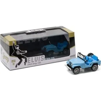 autíčko GREENLIGHT JEEP CJ-5 SIERRA BLUE ELVIS PRESLEY 86310