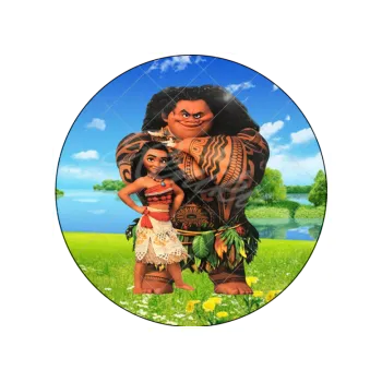 Jedlá dekorace na dort VAIANA na souši, VARIANTA Jedlý papír 1255