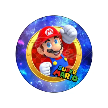 Jedlá dekorace na dort MÁRIO a nebe, VARIANTA Jedlý papír 1328